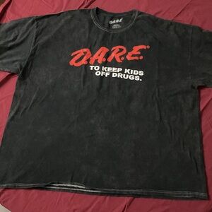 Black Washed Finish Graphic Tee